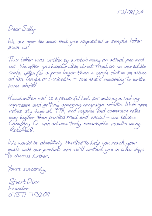 sample letter